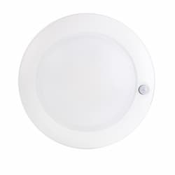 6-in 15W LED Disk Light w/ PIR Sensor, 1100 lm, 120V, Selectable CCT