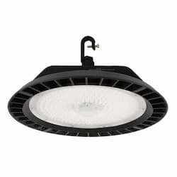 100/120/150/200W LED Round High Bay w/ 120V Cord, 120D Lens, 4000K, BK