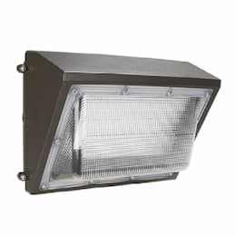 15/30/40/45W LED Wall Pack, Dim, 6525 lm, 120V-277V, Select CCT, BZ