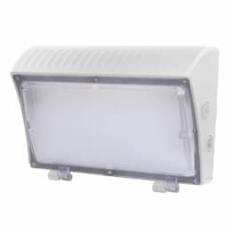 70/85/100W LED Wall Pack w/ Sensor, Semi Cut Off, Select CCT, White