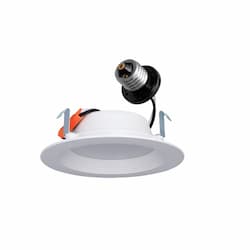 10W 4" Recessed Retrofit Downlight Kit, AC Power, Triac Dimmable, 3000K