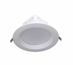 ETi Lighting 10-in 40W LED Recessed Downlight, 0-10V Dim, 3000 lm, 120V-277V, Selectable CCT, White