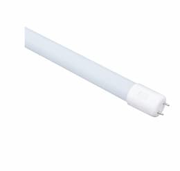 13W 4-ft LED T8 Tube, 1800 lm, Direct Line Voltage, Single-End, 3500K