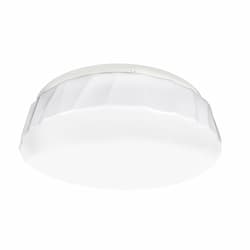 11-in 14W LED Flush Mount Ceiling Light, Cliff Globe, Dimmable, 910 lm, Selectable CCT