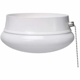 ETi Lighting 7-in 11.5W LED Spin Light w/ Pull Chain, E26, 830 lm, 120V, 4000K, White