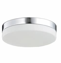 15-in 22W LED Flush Mount Ceiling Light w/ Brushed Nickel Trim, Dimmable, 1550 lm, 4000K