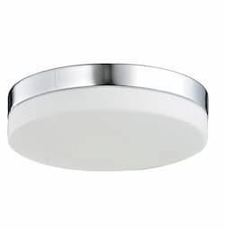 11-in 14W LED Flush Mount Ceiling Light w/ Brushed Nickel Trim, Dimmable, 980 lm, 4000K