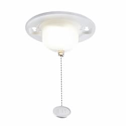 ETi Lighting 5-in 6.6W LED Round Flush Mount w/ Pull Chain, 732 lm, 120V, 4000K