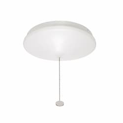 10-in 12W LED Flush Mount w/ Pull Chain, 1193 lm, 120V, 4000K