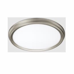 13-in LED Flush Mount Light, Nightlight, 3-CCT Selectable, Brushed Nickel