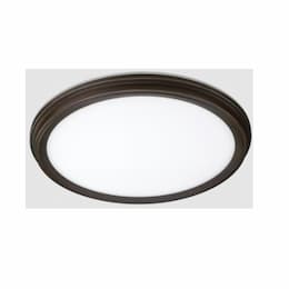 13-in LED Flush Mount Light, Nightlight, 3-CCT Selectable, Oil Rubbed Bronze