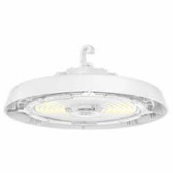 100/120/150W LED Round High Bay w/ 25W BBU, 120V-277V, SelectCCT, WH