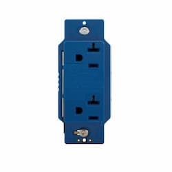 20 Amp NEMA 5-20R Surge Protector w/ Alarm, Blue