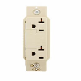 Eaton Wiring 20 Amp NEMA 5-20R Surge Protector w/ Alarm, Ivory