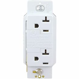 Eaton Wiring 20 Amp NEMA 5-20R SurgeBlox Surge Protection Receptacle w/ Alarm, White