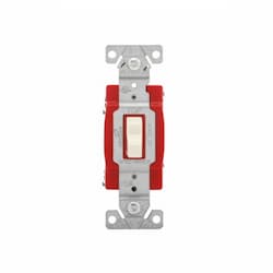20 Amp Double-Pole Toggle Switch, #14-10 AWG, 120-277V, Almond