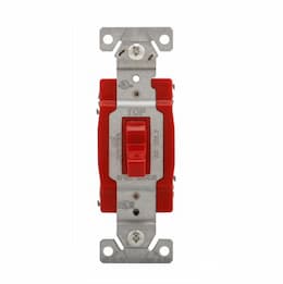 20 Amp Toggle Switch, 4-Way, Red