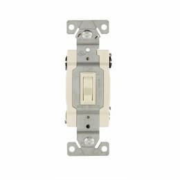 15 Amp Toggle Switch, 4-Way, Almond