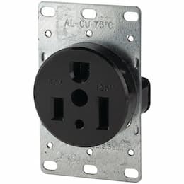 Eaton Wiring 50 Amp NEMA 5-50R 125V Heavy Duty Flush Mount Power Receptacle