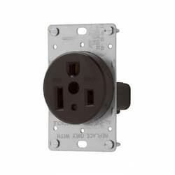 Eaton Wiring 50 Amp Power Receptacle, NEMA 6-50R, Black