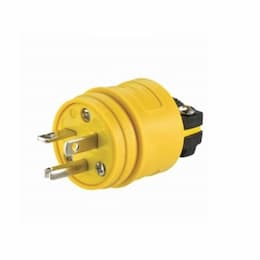 250V Severe Duty Straight Blade Plug, 2P3W