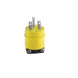 250V Severe Duty Straight Blade Plug, 2P3W