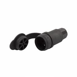 Eaton Wiring 20 Amp Watertight Connector, NEMA 6-20R, Black