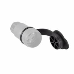 Closure Cap for 15/20 Amp Watertight Plug, Black