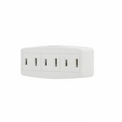 15 Amp Cube Tap, Three Outlet, White 