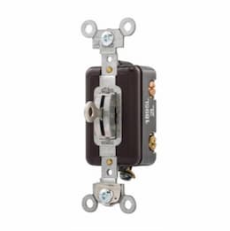 Eaton Wiring 15 Amp Toggle Switch, Industrial, Single-Pole, Nickel