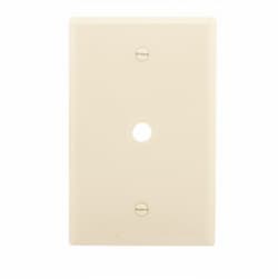 1-Gang Coax Wall Plate, Mid-Size, Ivory