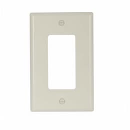 Eaton Wiring 1-Gang Mid-Size Decorator Wallplate, Almond