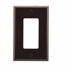 1-Gang Mid-Size Decorator Wallplate, Brown