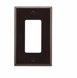 Eaton Wiring 1-Gang Mid-Size Decorator Wallplate, Brown