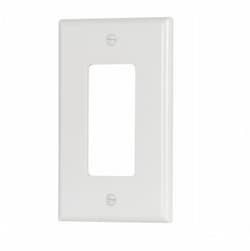 Eaton Wiring 1-Gang Mid-Size Decorator Wallplate, White