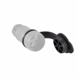 Closure Cap for 20 Amp Watertight Plug, Black