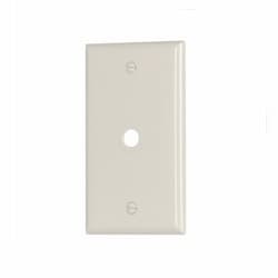 1-Gang Thermoset Telephone & Coaxial Wallplate, Light Almond