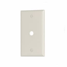 1-Gang Thermoset Telephone & Coaxial Wallplate, Light Almond