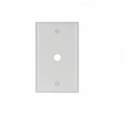 1-Gang Thermoset Telephone & Coaxial Wallplate, White