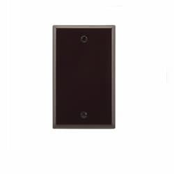 Eaton Wiring 1-Gang Thermoset Blank Wallplate, Brown