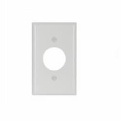 Eaton Wiring 1-Gang Thermoset Single Receptacle Wallplate, White