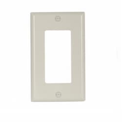 1-Gang Thermoset Decorator Wallplate, Almond