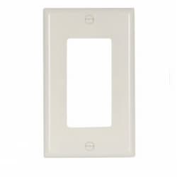 1-Gang Thermoset Decorator Wallplate, Light Almond