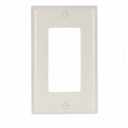 1-Gang Thermoset Decorator Wallplate, Light Almond