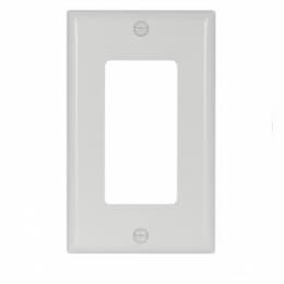 Eaton Wiring 1-Gang Thermoset Decorator Wallplate, White