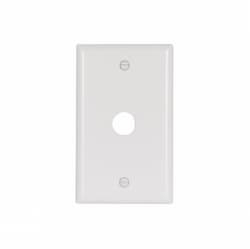 1-Gang Thermoset Standard Telephone & Coaxial Wallplate, White
