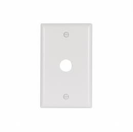 Eaton Wiring 1-Gang Thermoset Standard Telephone & Coaxial Wallplate, White