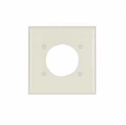 Eaton Wiring 1-Gang Thermoset Power Outlet Wallplate, Almond