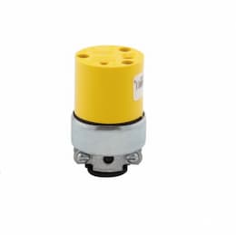 Eaton Wiring 20 Amp Armored Cable Connector, 2-Pole, Yellow