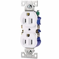 Eaton Wiring 15 Amp NEMA 5-15R 125V Duplex Receptacle Outlet, White